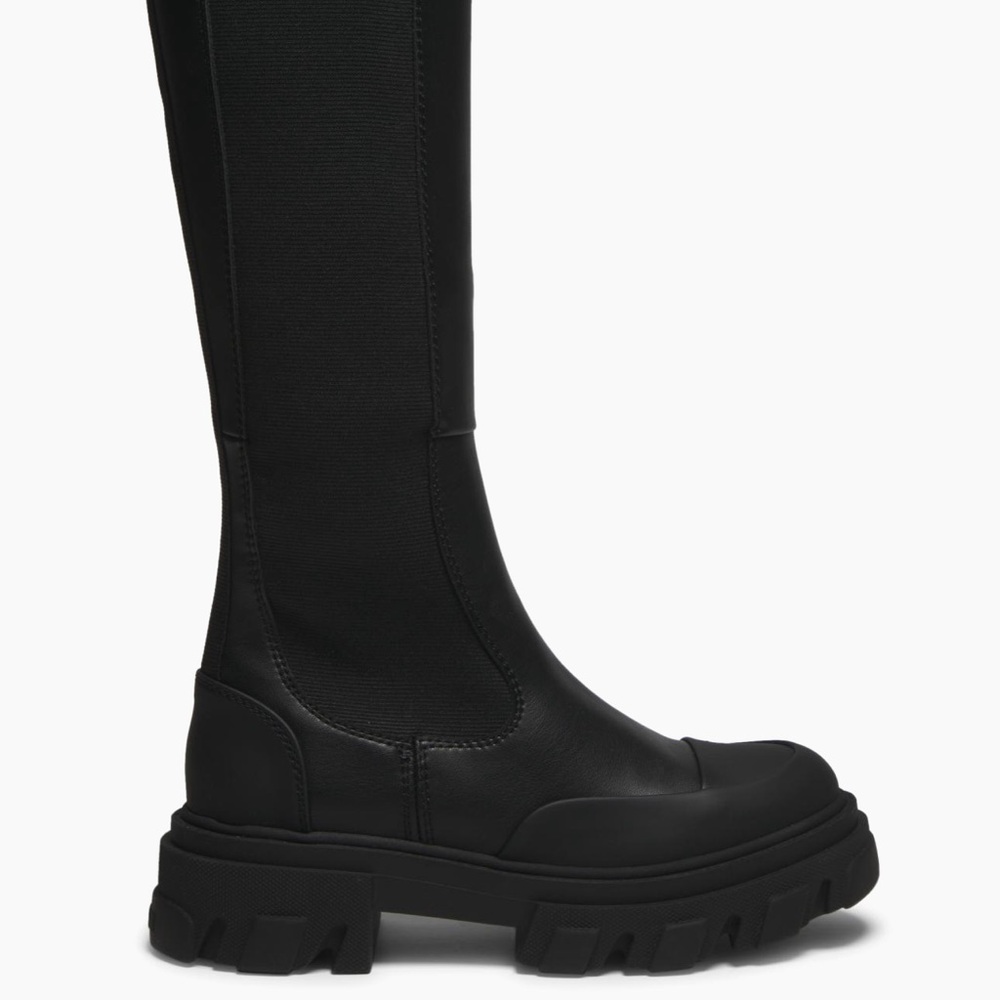 Ganni Black Over the Knee Boots